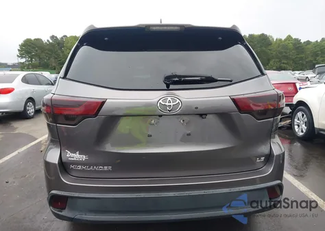 2018 Toyota Highlander Le Plus from USA, damaged, VIN 5TDZZRFH5JS279099